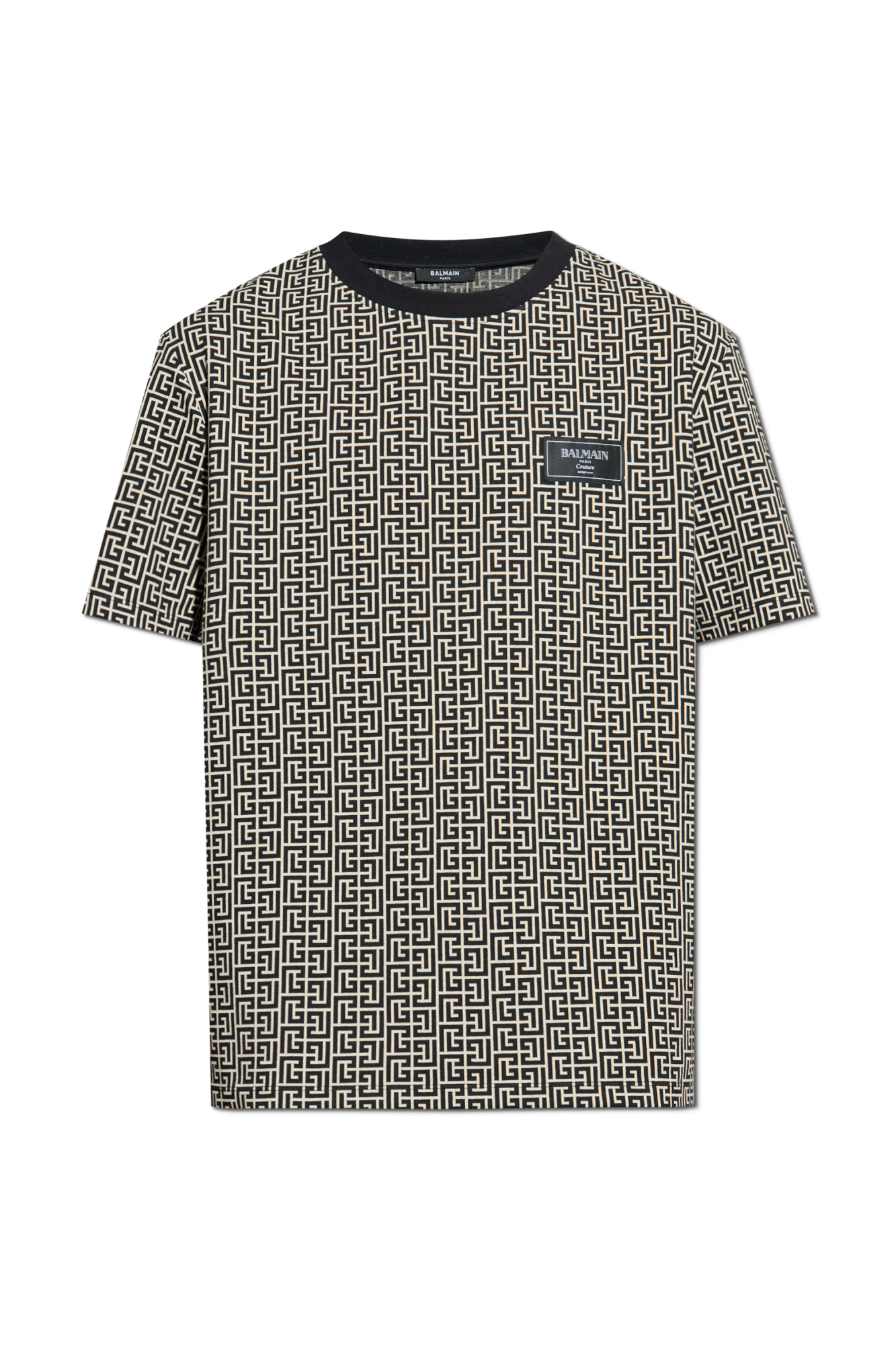 Black T-shirt with monogram Balmain - Vitkac AS
